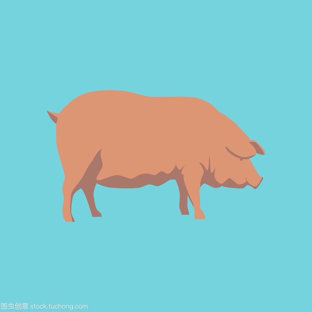 平面風(fēng)格豬矢量圖的設(shè)計(jì)魅力與應(yīng)用